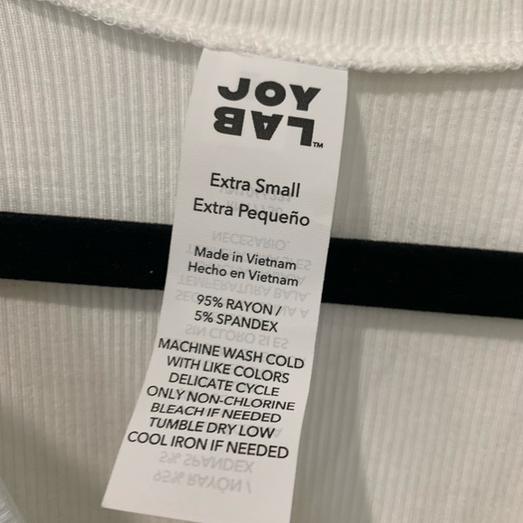 JoyLab Tops Joy Lab White Ribbed Cross Cross Tank Poshmark